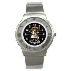 Bad Dog Stainless Steel Watch by Valentinaart