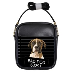 Bad Dog Girls Sling Bags by Valentinaart