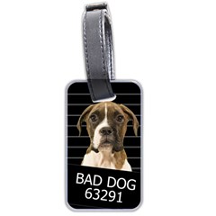 Bad Dog Luggage Tags (two Sides) by Valentinaart