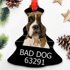 Bad Dog Ornament (christmas Tree)  by Valentinaart