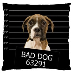 Bad Dog Standard Flano Cushion Case (two Sides) by Valentinaart