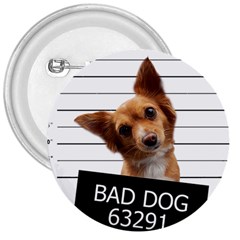 Bad Dog 3  Buttons by Valentinaart