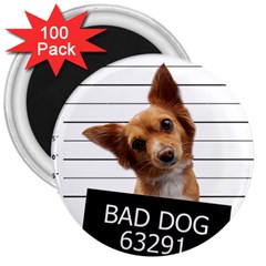 Bad Dog 3  Magnets (100 Pack) by Valentinaart