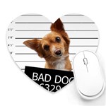 Bad dog Heart Mousepads Front