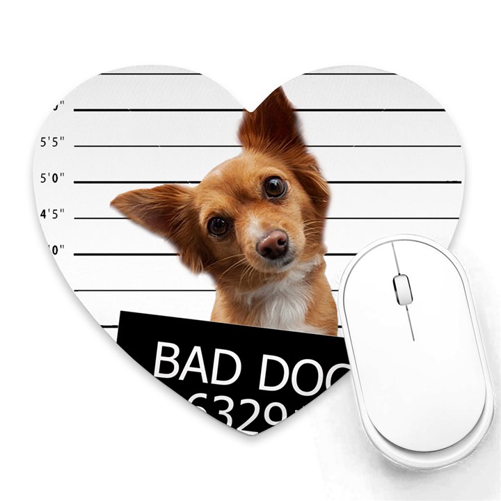 Bad dog Heart Mousepads