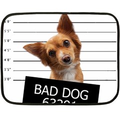 Bad Dog Double Sided Fleece Blanket (mini)  by Valentinaart