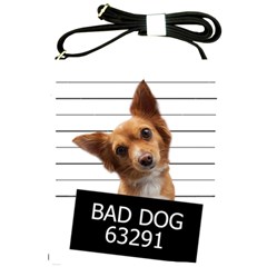 Bad Dog Shoulder Sling Bags by Valentinaart