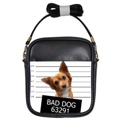 Bad Dog Girls Sling Bags by Valentinaart