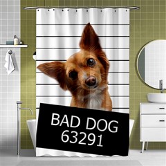 Bad Dog Shower Curtain 48  X 72  (small)  by Valentinaart