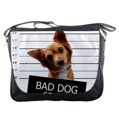 Bad Dog Messenger Bags by Valentinaart