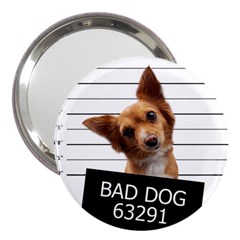 Bad Dog 3  Handbag Mirrors by Valentinaart