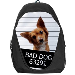 Bad Dog Backpack Bag by Valentinaart