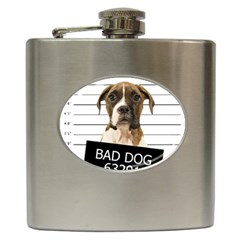 Bad Dog Hip Flask (6 Oz) by Valentinaart