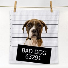 Bad Dog Face Towel by Valentinaart