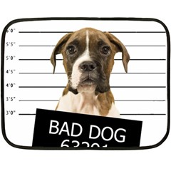 Bad Dog Fleece Blanket (mini) by Valentinaart