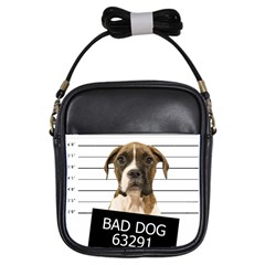 Bad Dog Girls Sling Bags by Valentinaart