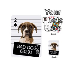 Bad Dog Playing Cards 54 (mini)  by Valentinaart