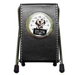 Bad dog Pen Holder Desk Clocks