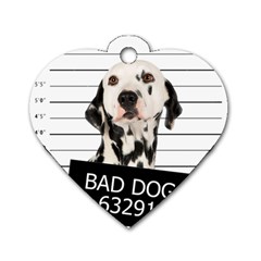 Bad dog Dog Tag Heart (Two Sides)