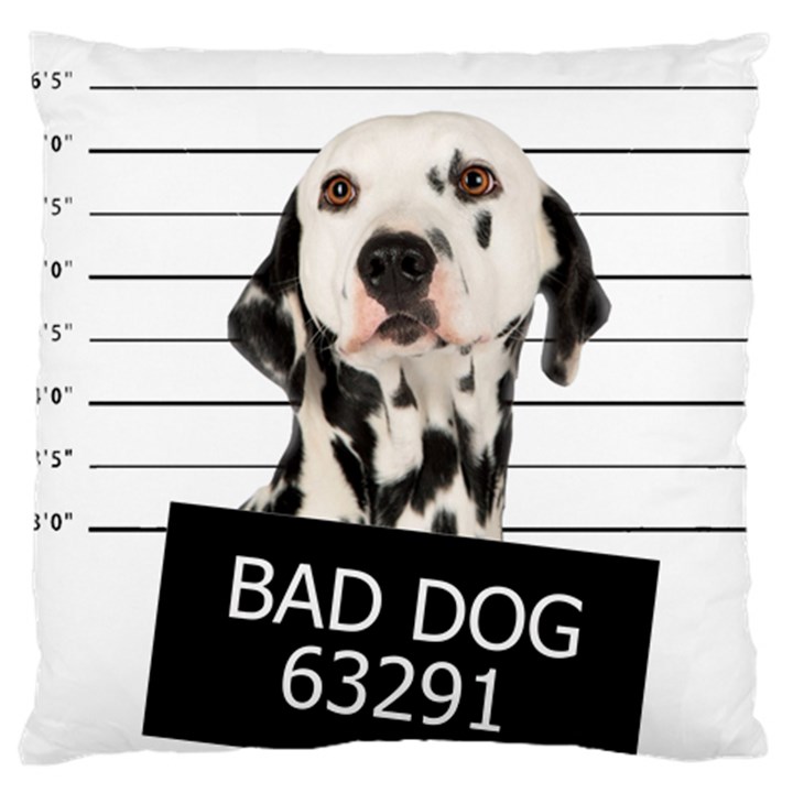 Bad dog Large Cushion Case (One Side)