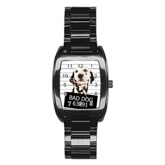 Bad dog Stainless Steel Barrel Watch