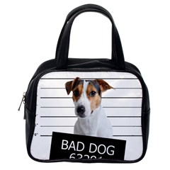 Bad Dog Classic Handbags (one Side) by Valentinaart