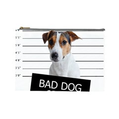 Bad Dog Cosmetic Bag (large)  by Valentinaart