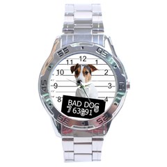 Bad Dog Stainless Steel Analogue Watch by Valentinaart