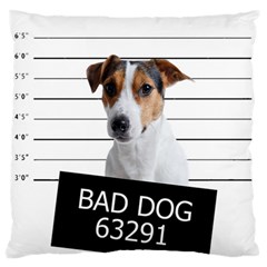 Bad Dog Standard Flano Cushion Case (two Sides) by Valentinaart