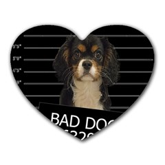 Bad Dog Heart Mousepads by Valentinaart