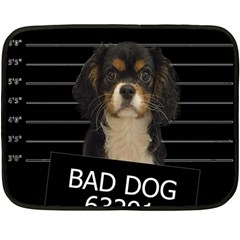 Bad Dog Double Sided Fleece Blanket (mini)  by Valentinaart