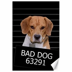 Bad Dog Canvas 20  X 30   by Valentinaart