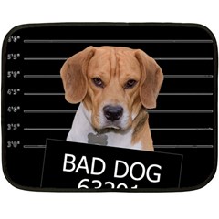 Bad Dog Fleece Blanket (mini) by Valentinaart