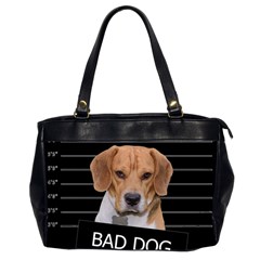 Bad Dog Office Handbags (2 Sides)  by Valentinaart