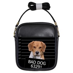 Bad Dog Girls Sling Bags by Valentinaart