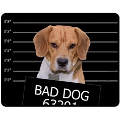 Bad Dog Fleece Blanket (medium)  by Valentinaart