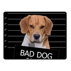 Bad Dog Fleece Blanket (small) by Valentinaart