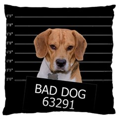 Bad Dog Standard Flano Cushion Case (two Sides) by Valentinaart