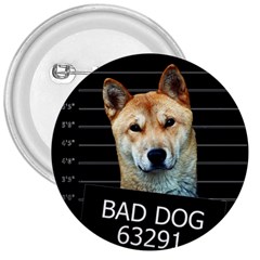 Bad Dog 3  Buttons by Valentinaart