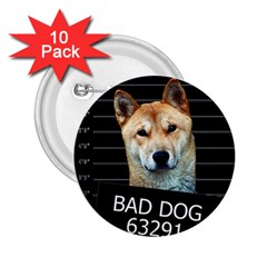 Bad Dog 2 25  Buttons (10 Pack)  by Valentinaart