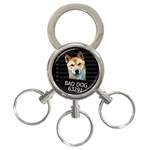 Bad dog 3-Ring Key Chains Front