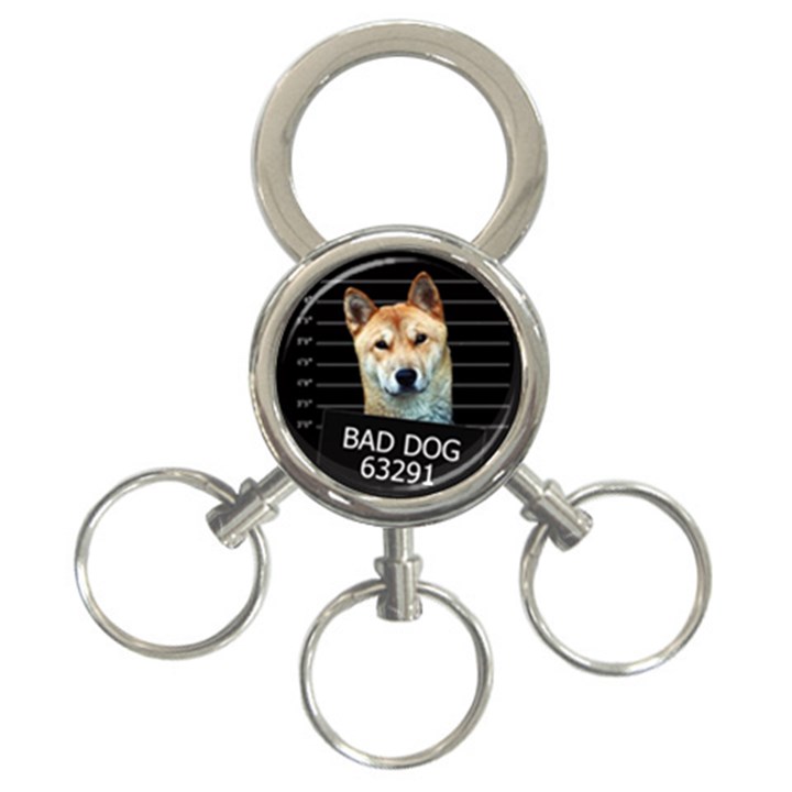 Bad dog 3-Ring Key Chains