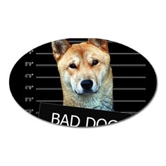 Bad Dog Oval Magnet by Valentinaart