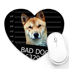 Bad Dog Heart Mousepads by Valentinaart