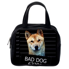 Bad Dog Classic Handbags (one Side) by Valentinaart