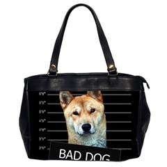 Bad Dog Office Handbags (2 Sides)  by Valentinaart