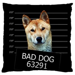 Bad Dog Standard Flano Cushion Case (two Sides) by Valentinaart