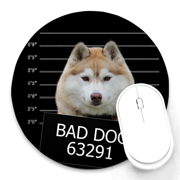 Bad dog Round Mousepads