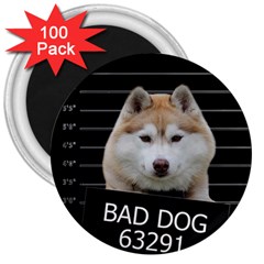 Bad Dog 3  Magnets (100 Pack) by Valentinaart