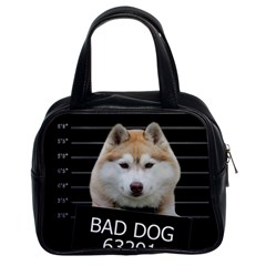 Bad Dog Classic Handbags (2 Sides) by Valentinaart